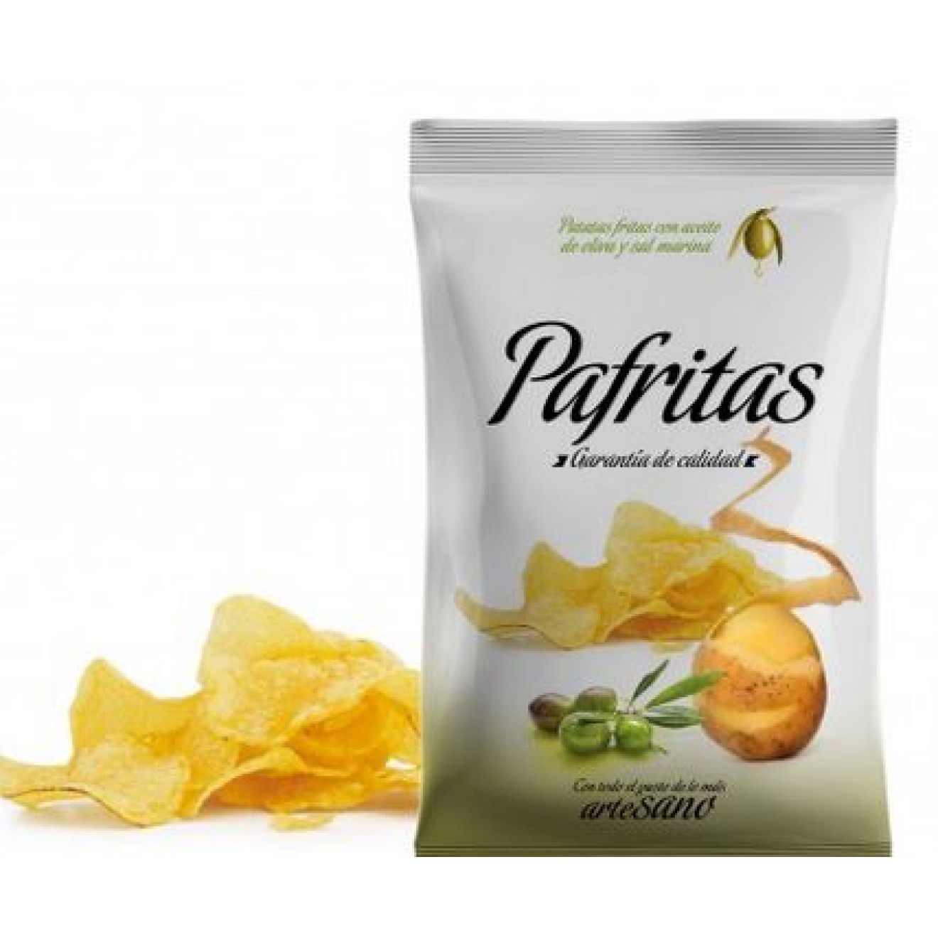 Pafritas - Kartoffelchips mit Olivenöl und Meersalz