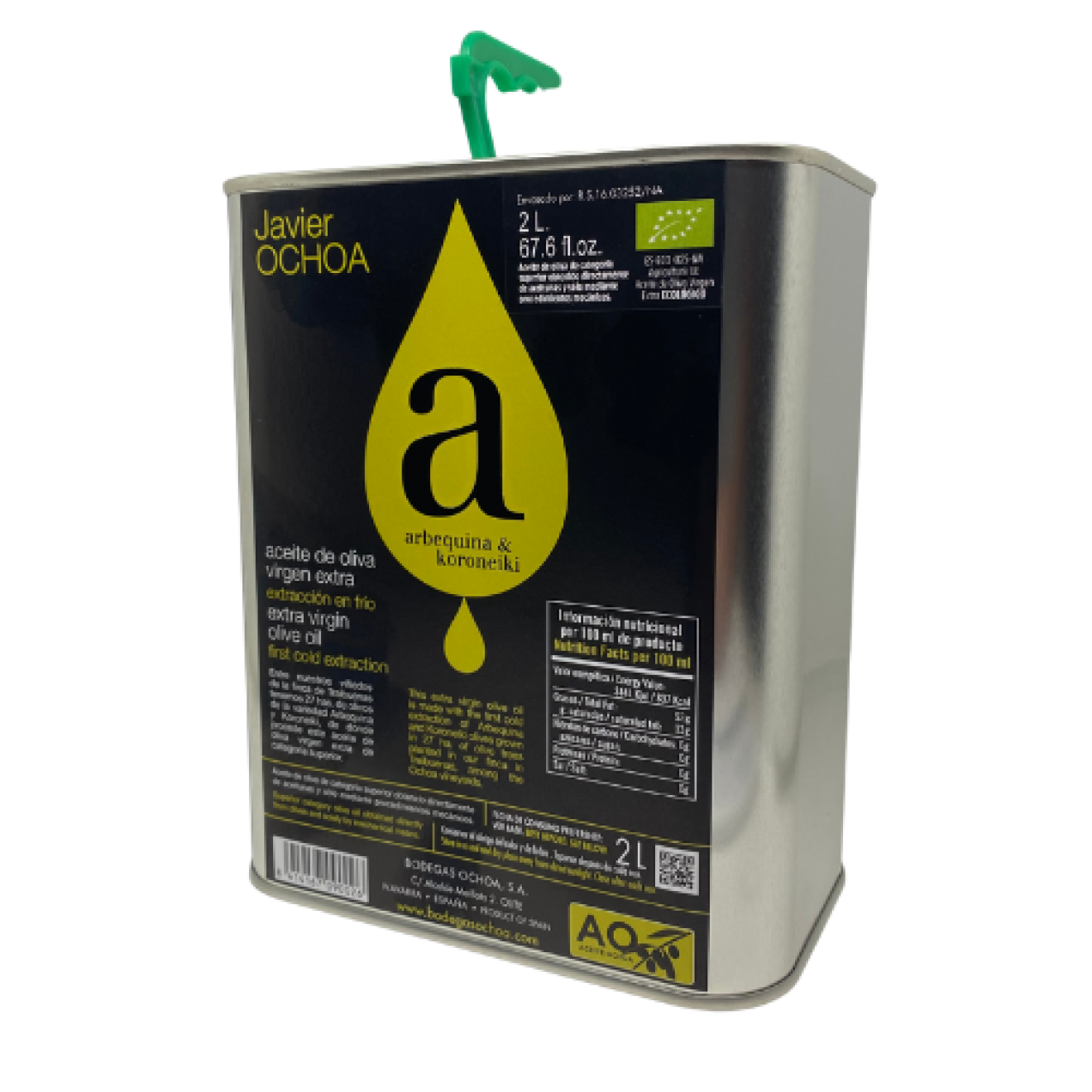 Ochoa - Bio Olivenöl Arbequina und Koroneiki - Nativ Extra 2l